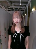 2ブリーチでつくるホワイトミルクティーカラー