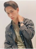 □七三分け/アップバング/サイドパート/シルキーベージュ元町20