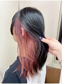 【インナーカラー×ピンクベージュ】池袋美容室