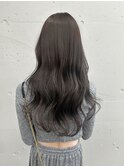 松尾菫菜/ダークグレージュ/ブリーチ/韓国ヘア