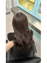 ノー バイ イオエ 西梅田(no. by ioe)&nbsp;ブリーチなしカラー/髪質改善/ミルクティーベージュ/小顔へア