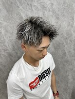 ダズルヘアーエイチ(DAZZLE hair H) ホワイトメッシュ×ツイストスパイラルパーマ