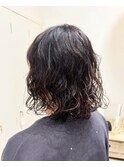 ゆるふわウェーブ×ミディアムパーマ