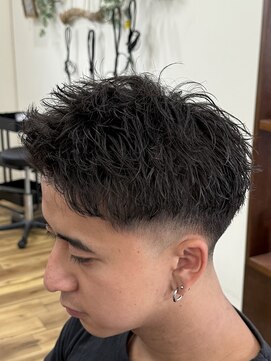 スウェル 千葉店(Swell) ピンパーマテーパーフェード