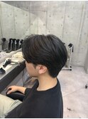 シースルーセンターパート/毛流れパーマ/曲がる縮毛矯正