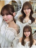 韓国風くびれレイヤー×シースルーバング