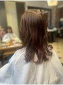透明感ベージュ×サラサラ美髪セミロング