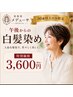 【白髪染め50歳以上限定 午後のみ】予約限定リタッチカラー ¥4400→¥3600