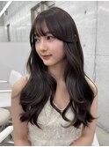 上品韓国◇暗め透明感ショコラグレージュ顔周り