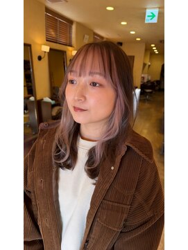 アイム アネックス サラ 八幡店(I'm annex sala) ピンクベージュインナーカラー