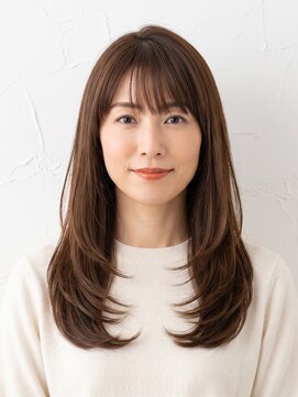 と和 巣鴨 【40代上品】ツヤ感マロンブラウン×手入れ簡単レイヤー