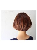 首すっきり×丸みのあるボブ