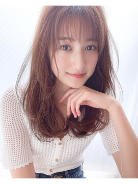 アリスバイアフロート 自由が丘(ALICe by AFLOAT) ふわふわレイヤーセミディ（インナーカラースパイラル