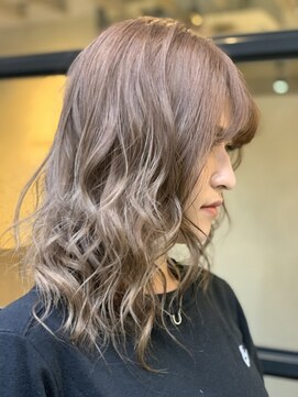 エイト 上野店(EIGHT ueno) 【EIGHT上野】中田 ダブルカラー×ミルクティーベージュ