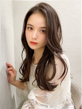 アフロート エル 錦糸町(AFLOAT L) 韓国ヘア/大人かわいい/アッシュブラック/モテ髪/シースルー前髪
