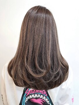 フォンズ(FONS) ベージュカラーミルキーベージュロングレイヤーワンカール