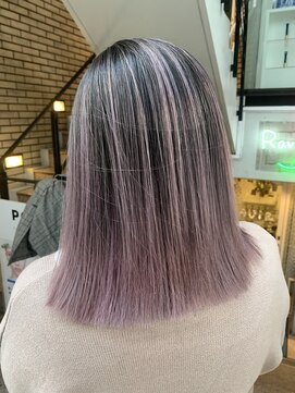 ラフ 難波店(LAFF) #黒髪#ボブルフ#ネビージュ#小顔#ワンレン