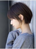前髪あり小顔ショートボブ20代30代40代【AIN.表参道】川原大地