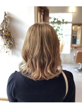 リエットヘアー 杢左店(Lie-et. hair) 外国人風20代◎ミディアムミルクティーベージュフレンチガーリー