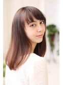 ナチュラルなうるつやストレート☆