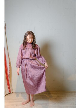 名前のない美容室 くすみベージュカラー