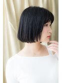 レトロガーリー黒髪モード前下がり大人ボブ313Z浦和20代30代40代