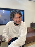 ホワイトメッシュ　ツイストスパイラル &nbsp;メンズハイライト