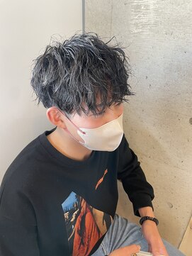 アチーブ ヘア デザイン(achieve hair design) メンズ 立体感無造作パーマ カジュアルマッシュ刈り上げ