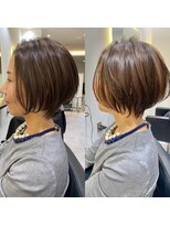 バンプ ギンザ(BUMP GINZA)&nbsp;くびれショート/マロンブラウン/大人ショートボブ／山口