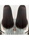 ツヤストレート　ダークアッシュ