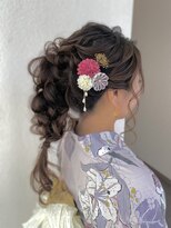 トゥワイス ヘアー(twice hair) 編み下ろしポニー