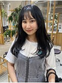 お顔周りレイヤー×ブルーブラック