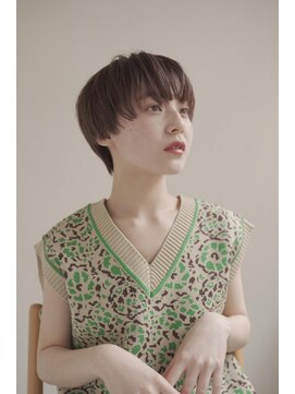 ムク 甲府(muku.) ミディアムヘア/斜めバング/グレージュカラー/甲府駅