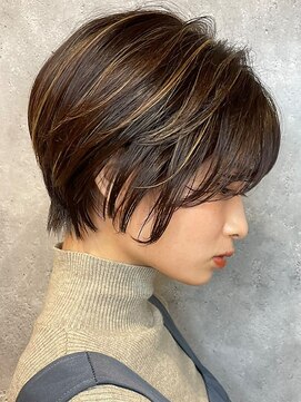 ソシエ 天王寺ミオ店 白髪ぼかしハイライト/大人女性/40代/50代/60代