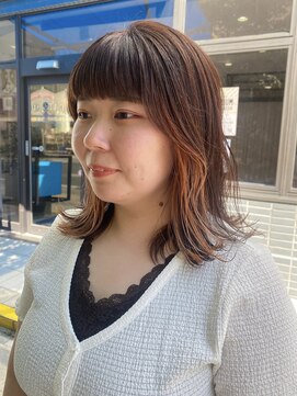 プランタン フォー ヘアー(printemps FOR HAIR) __インナーカラー__インナーオレンジ__オレンジブラウン__