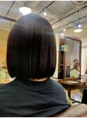 縮毛矯正×ボブカット