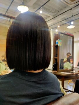 ビューティアンドスパ ガガ(GAGA) 縮毛矯正×ボブカット