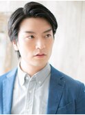 アレンジ自在！七三分けオールバック定番ショートb新所沢