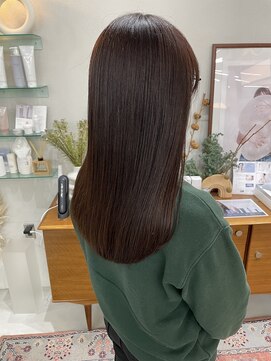 ヘアー アイス カンナ(HAIR ICI Canna) ＊艶髪＊質感再整カラーでまとまる大人可愛い艶ブラウンカラー