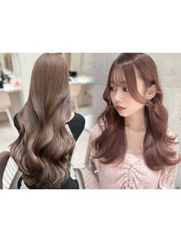 [カット+美髪カラー+髪質改善クイックトリートメント￥6980～]髪質改善カラーで艶やかな透明感を。[博多]