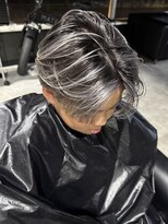 エイチ(H) バレイヤージュ/スペインカール//フェザーパーマ/