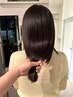 [向坂亜美指名限定]ストレートパーマ+質感再整トリートメント　￥13,475