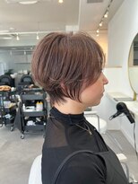 アルトル 池袋(altru) ◇ショートボブホワイトグレージュミニウルフチェリーブラウン