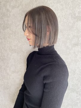 シオ ヘアー デザイン(Sio. hair design) 前髪なし大人ボブ