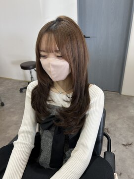 ナンバー(number+) エクステで作るレイヤースタイル