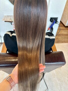 アミリー ひたち野うしく店(Amily) ハイライトバレイヤージュダブルカラーケアブリーチ20代30代