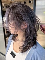 シオン(shion)&nbsp;顔周りレイヤーおくれ毛ダークアッシュロング_ba577142
