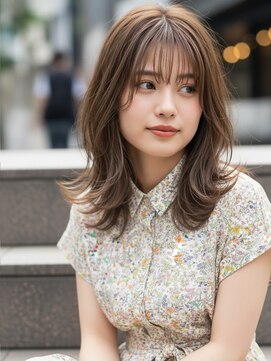 コトナ 越谷店 セミロング30代40代ストレートレイヤー前髪なし前髪あり越谷