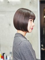 ラス トーキョー(LAS TOKYO)&nbsp;前下がりボブ切りっぱなしボブショートボブ縮毛矯正 髪質改善