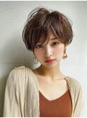 髪質改善/大人ガーリー/似合わせカット/ショートボブ/前髪